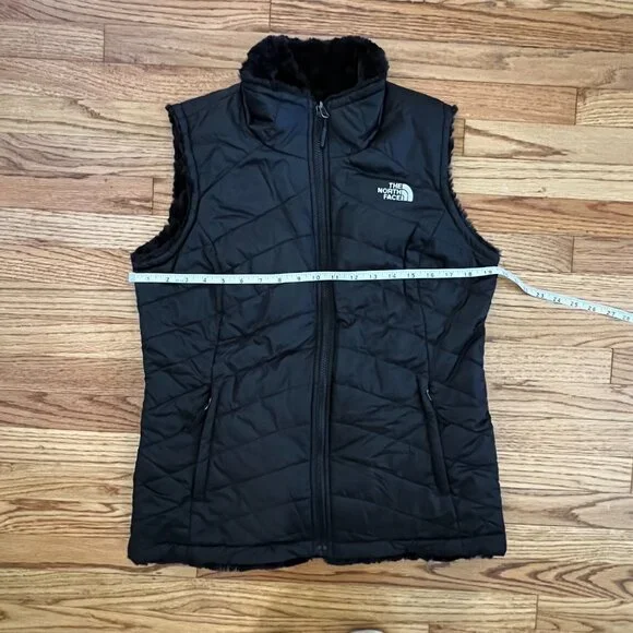 The North Face Mossbud Reversible Vest Black Fleece Heatseeker Gorpcore M - Picture 5 of 10